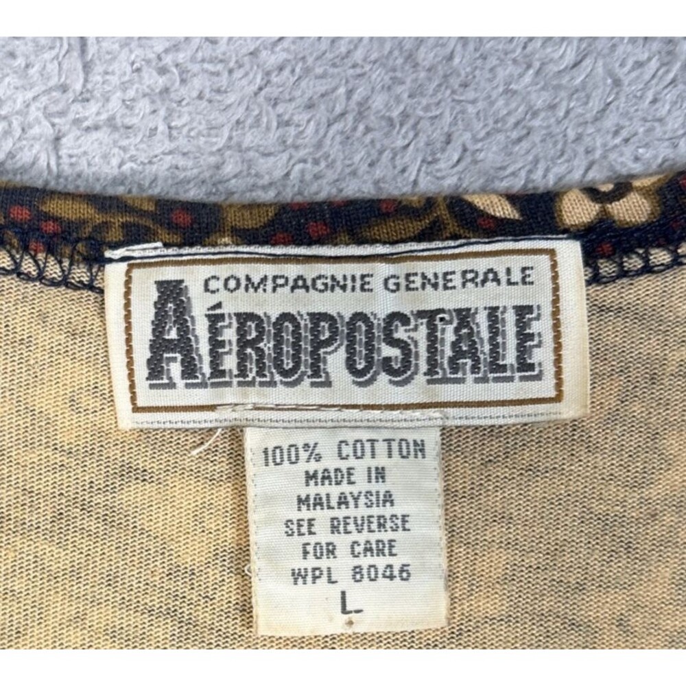 Vintage Aeropostale Womens Maxi Dress L Cotton Cottagecore Goblincore Grunge Y2K - Picture 9 of 13